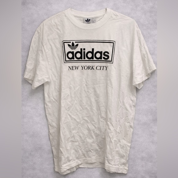 Adidas New York City Graphic T-Shirt White Men’s XL – Like New - Picture 1 of 1